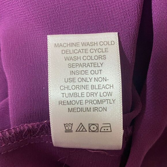 Roaman's Plum Purple Sleeveless Blouse Size 16 W - Picture 7 of 8